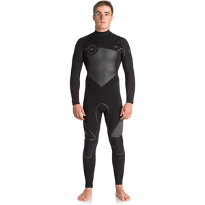 Quiksilver Syncro Und 4/3mm Chest Zip Anzug Jet Black Eqyw103044